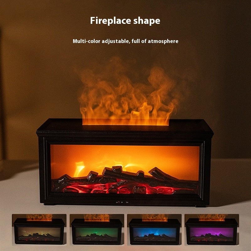 🔥Fireplace Effect Diffuser 🎄 | Christmas Cozy Home Decor, Simulated Flame Aroma Humidifier