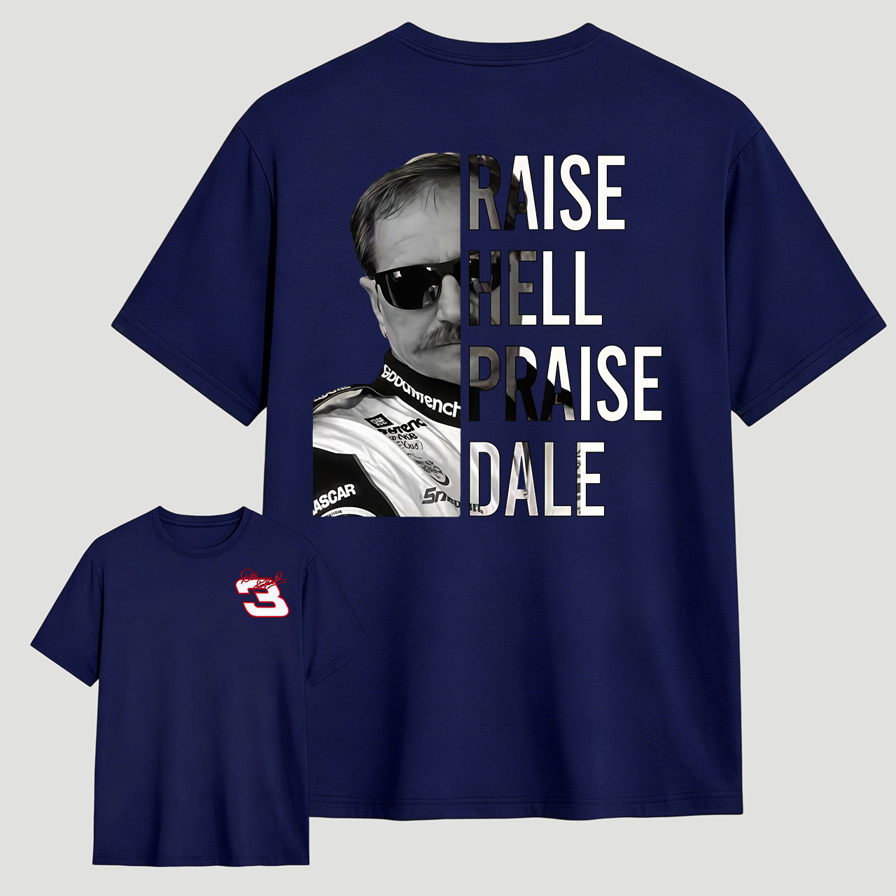 Raise Hell Praise Dale Style Unisex T-Shirt, Dale Earnhardt 03 Vintage Shirt, Racing Fan Sweatshirt, Hoodie, Nascar Graphic Tee, Gift For Fans