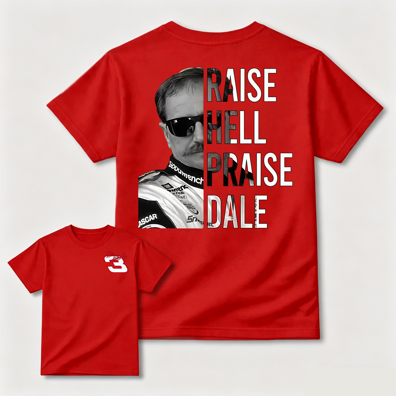 Raise Hell Praise Dale Style Unisex T-Shirt, Dale Earnhardt 03 Vintage Shirt, Racing Fan Sweatshirt, Hoodie, Nascar Graphic Tee, Gift For Fans