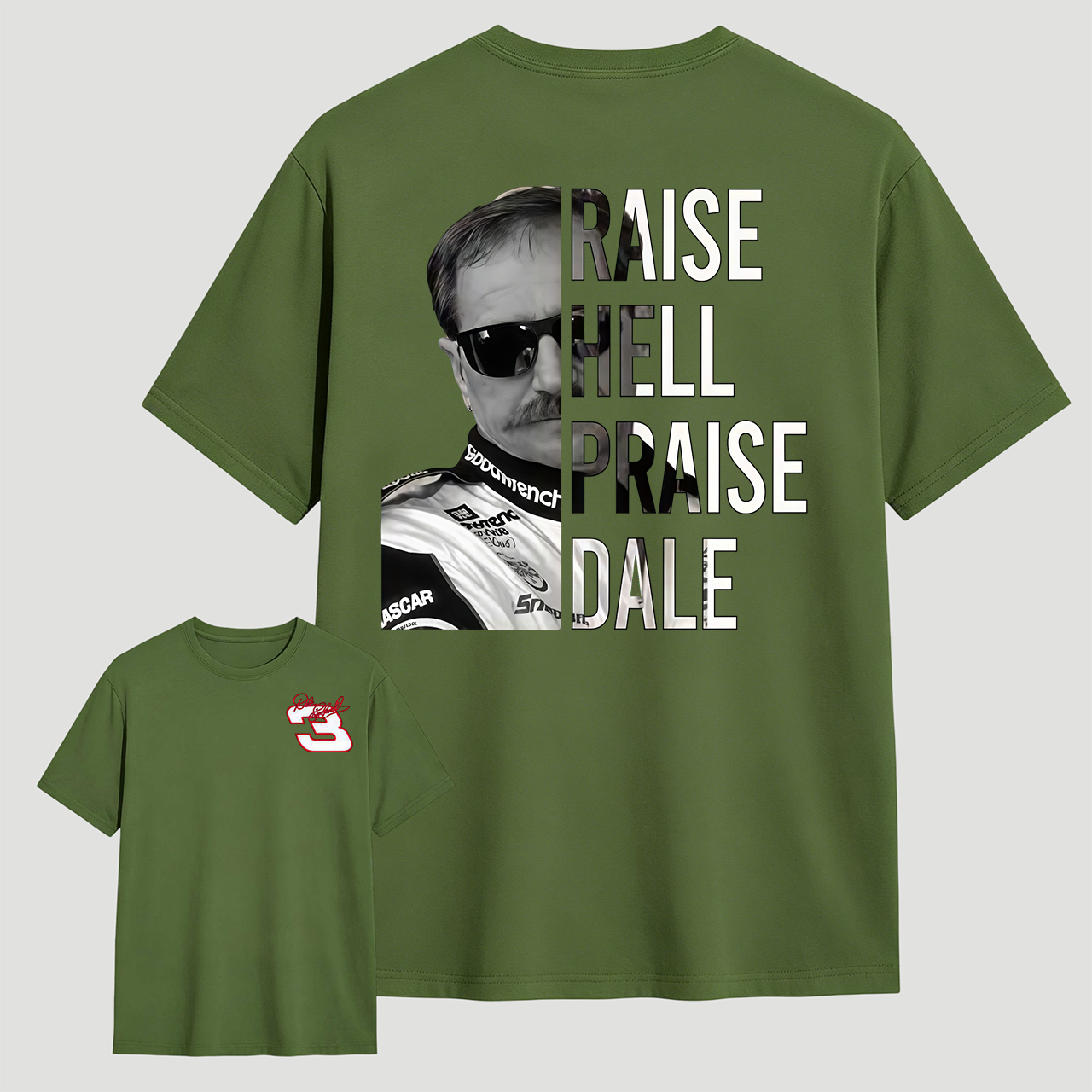 Raise Hell Praise Dale Style Unisex T-Shirt, Dale Earnhardt 03 Vintage Shirt, Racing Fan Sweatshirt, Hoodie, Nascar Graphic Tee, Gift For Fans