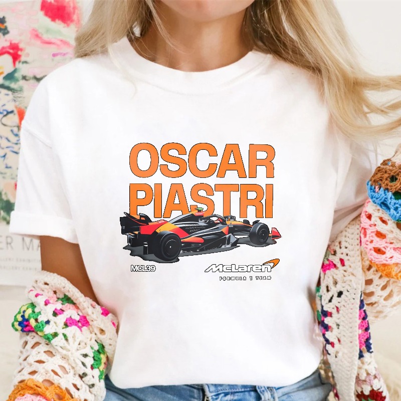 Oscar Piastri McLaren Formula One Racing Car Mcl38 Unisex Classic T-shirt