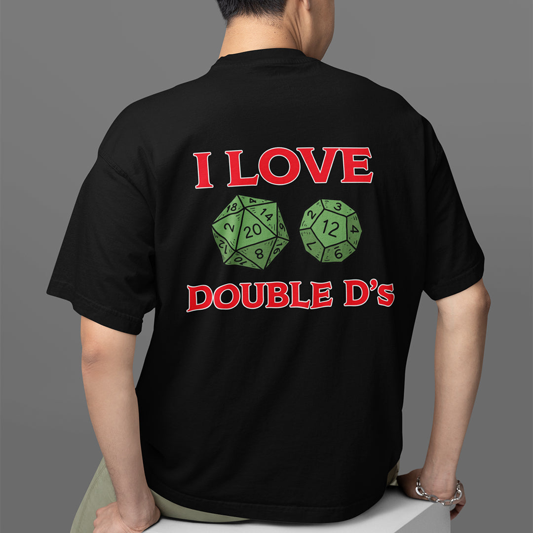 I love Double D's (Dungeon and Dragons) T-Shirt (backprint)