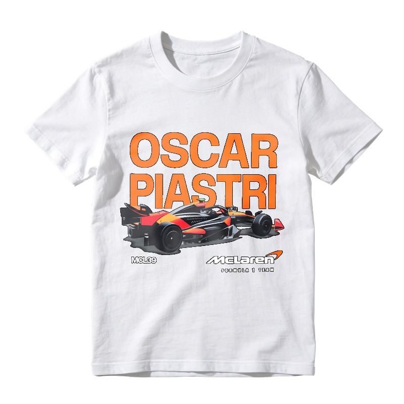 Oscar Piastri McLaren Formula One Racing Car Mcl38 Unisex Classic T-shirt