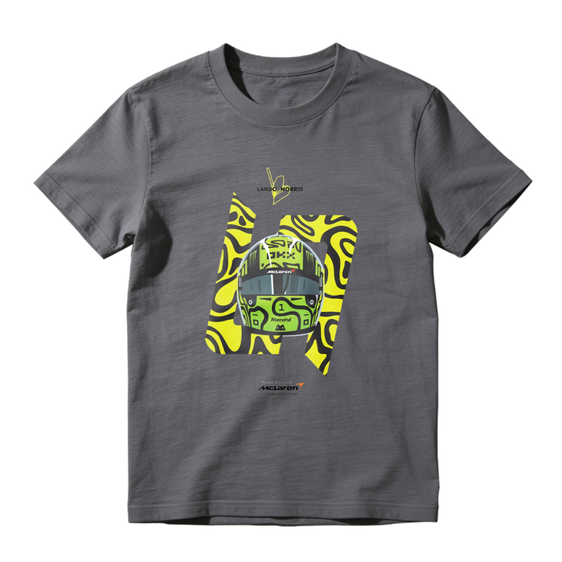 Lando Norris McLaren Formula 1 Racing Helmet Design Unisex Classic T-shirt