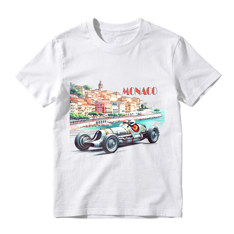 Monaco Racing Car Cityscape Unisex Classic T-shirt