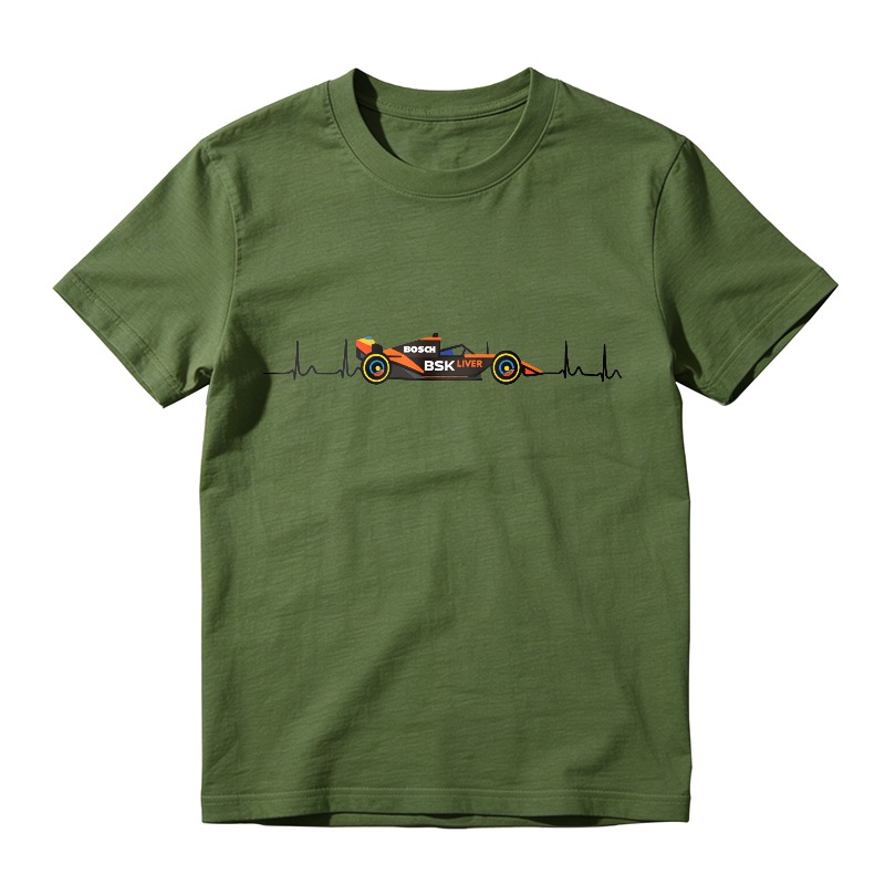Formula One Racing Car Heartbeat Design Unisex Classic T-shirt