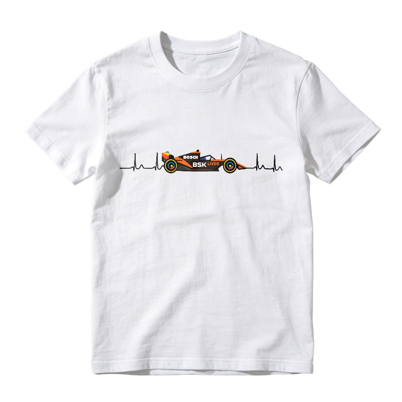 Formula One Racing Car Heartbeat Design Unisex Classic T-shirt