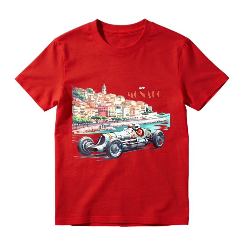 Monaco Racing Car Cityscape Unisex Classic T-shirt