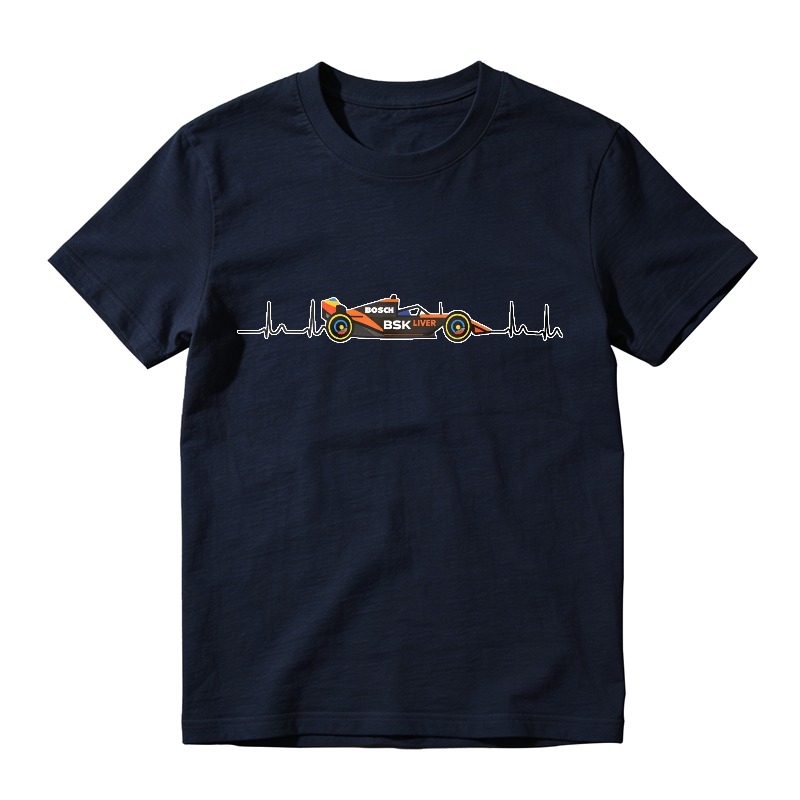 Formula One Racing Car Heartbeat Design Unisex Classic T-shirt