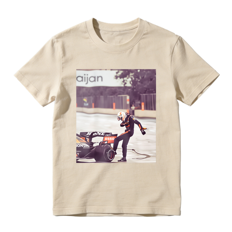 F1 Racing Driver With Formula One Car Unisex Classic T-shirt