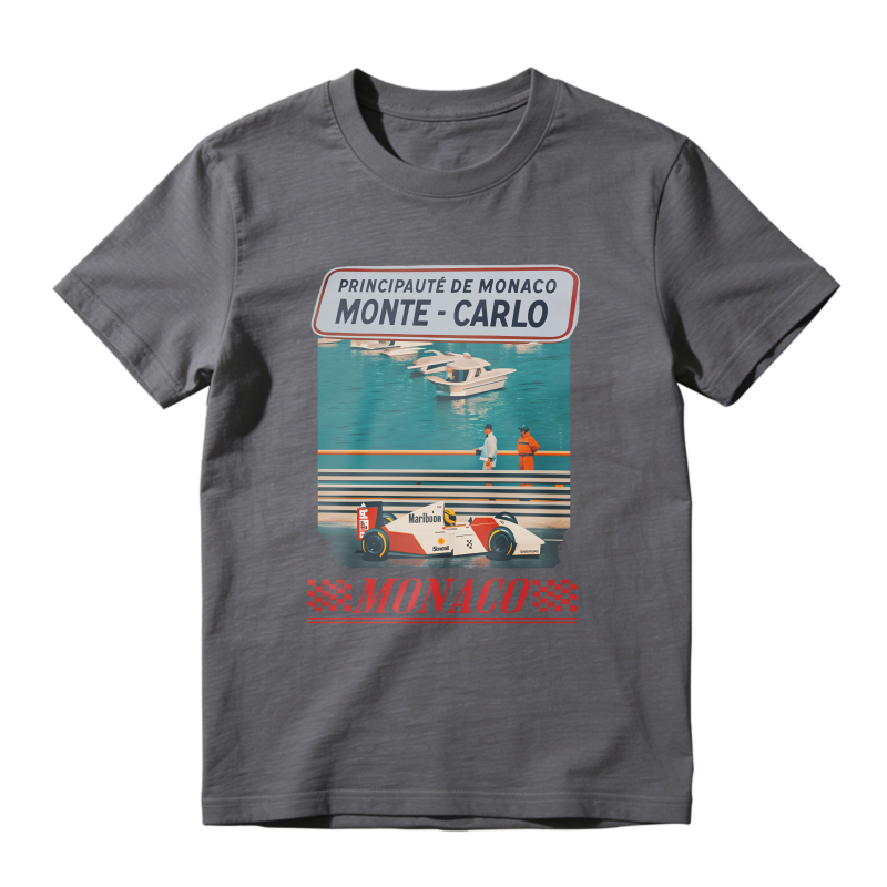 Monte Carlo Monaco Racing Boat Scene Unisex Classic T-shirt