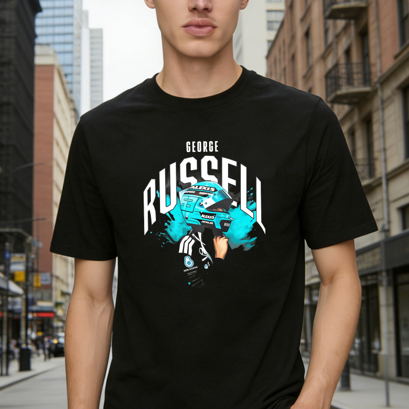 George Russell Formula One Racing Car Graphic Unisex Classic T-shirt