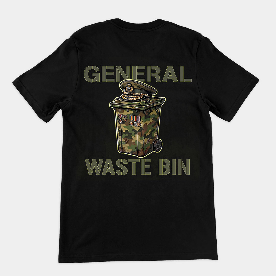 General Waste Bin T-Shirt (backprint)