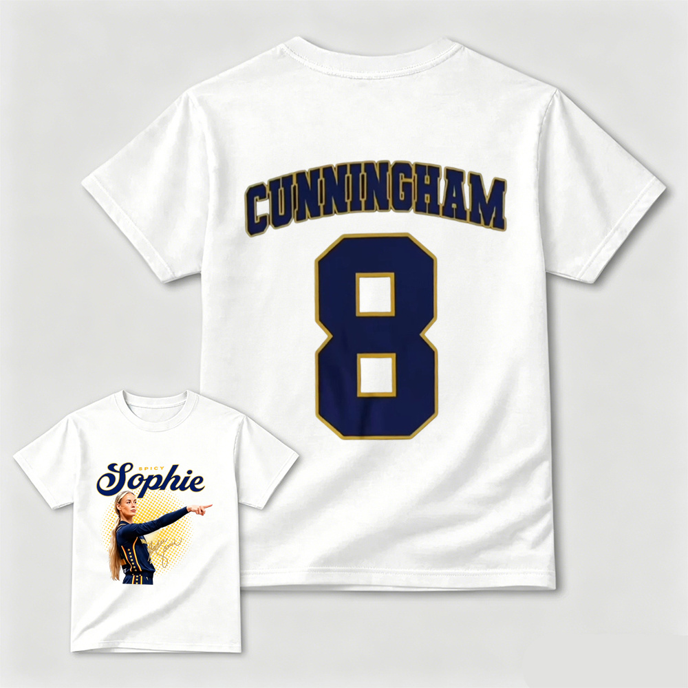 [Copy]Sophie Cunningham Vintage Basketball Graphic Tee, Retro Sports Fan Unisex Cotton T-Shirt