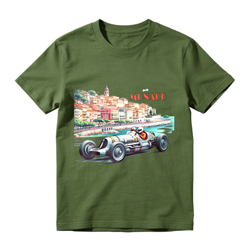 Monaco Racing Car Cityscape Unisex Classic T-shirt