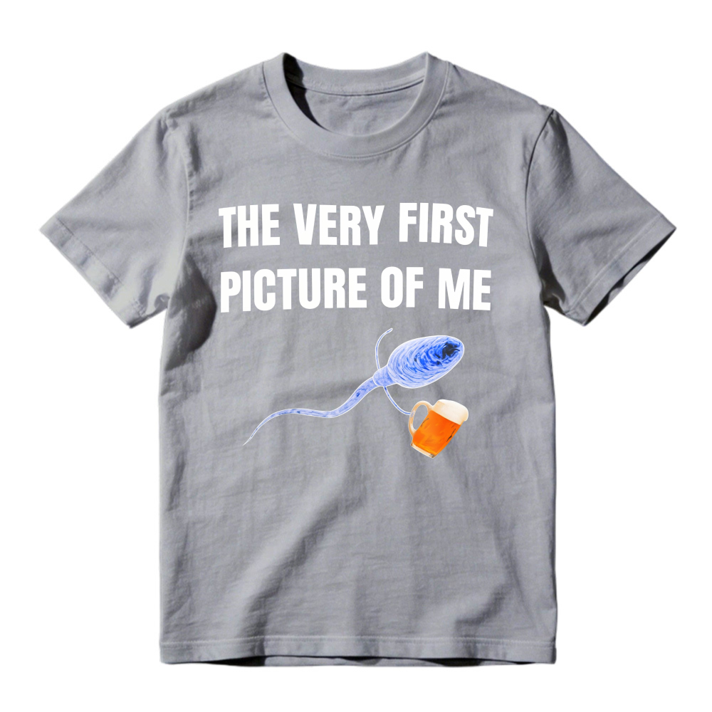 Sperm Holding Beer Mug The Very First Picture Of Me Unisex Classic T-shirt