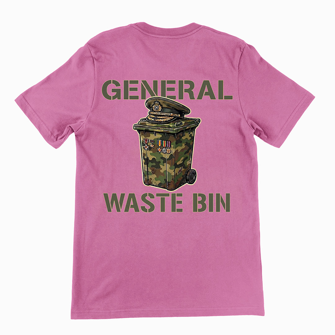 General Waste Bin T-Shirt (backprint)