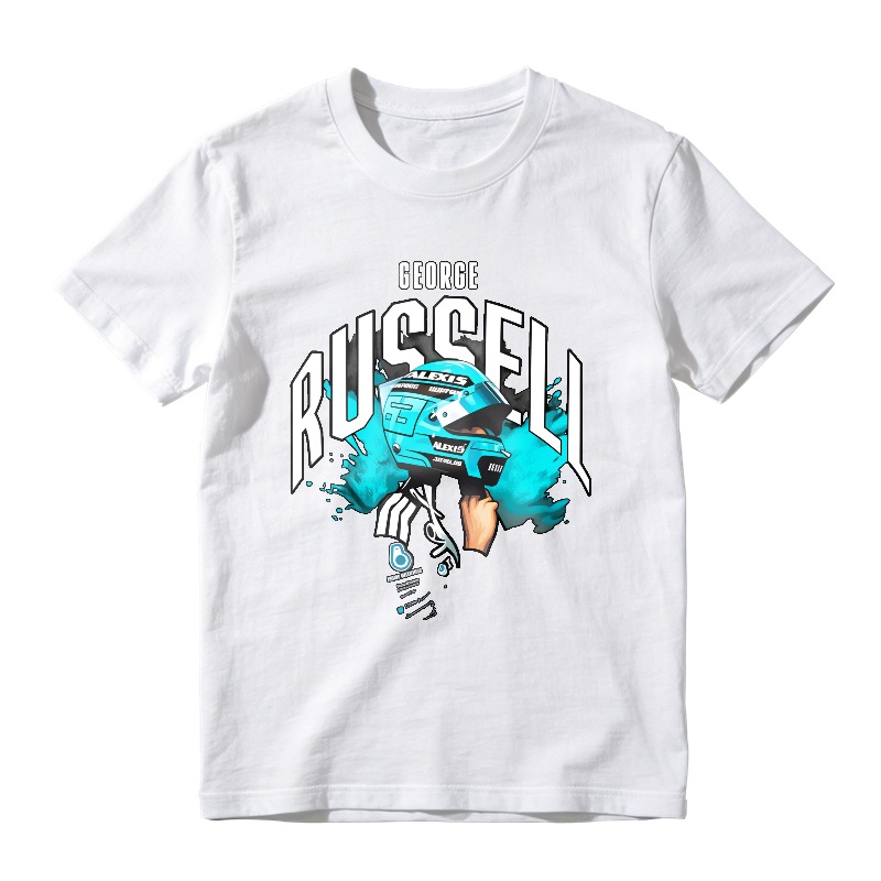 George Russell Formula One Racing Car Graphic Unisex Classic T-shirt