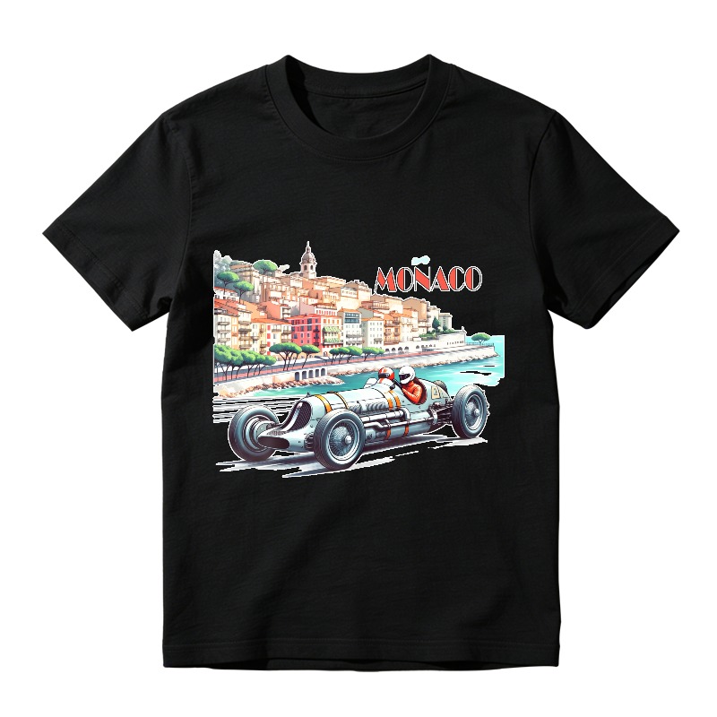 Monaco Racing Car Cityscape Unisex Classic T-shirt