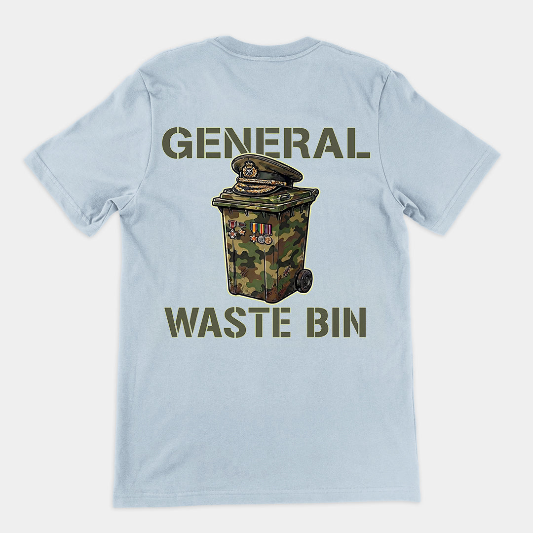 General Waste Bin T-Shirt (backprint)