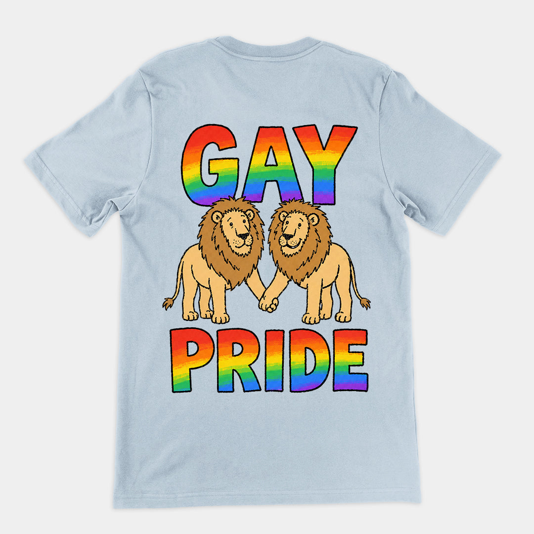 Gay Pride (lions) T-Shirt (backprint)