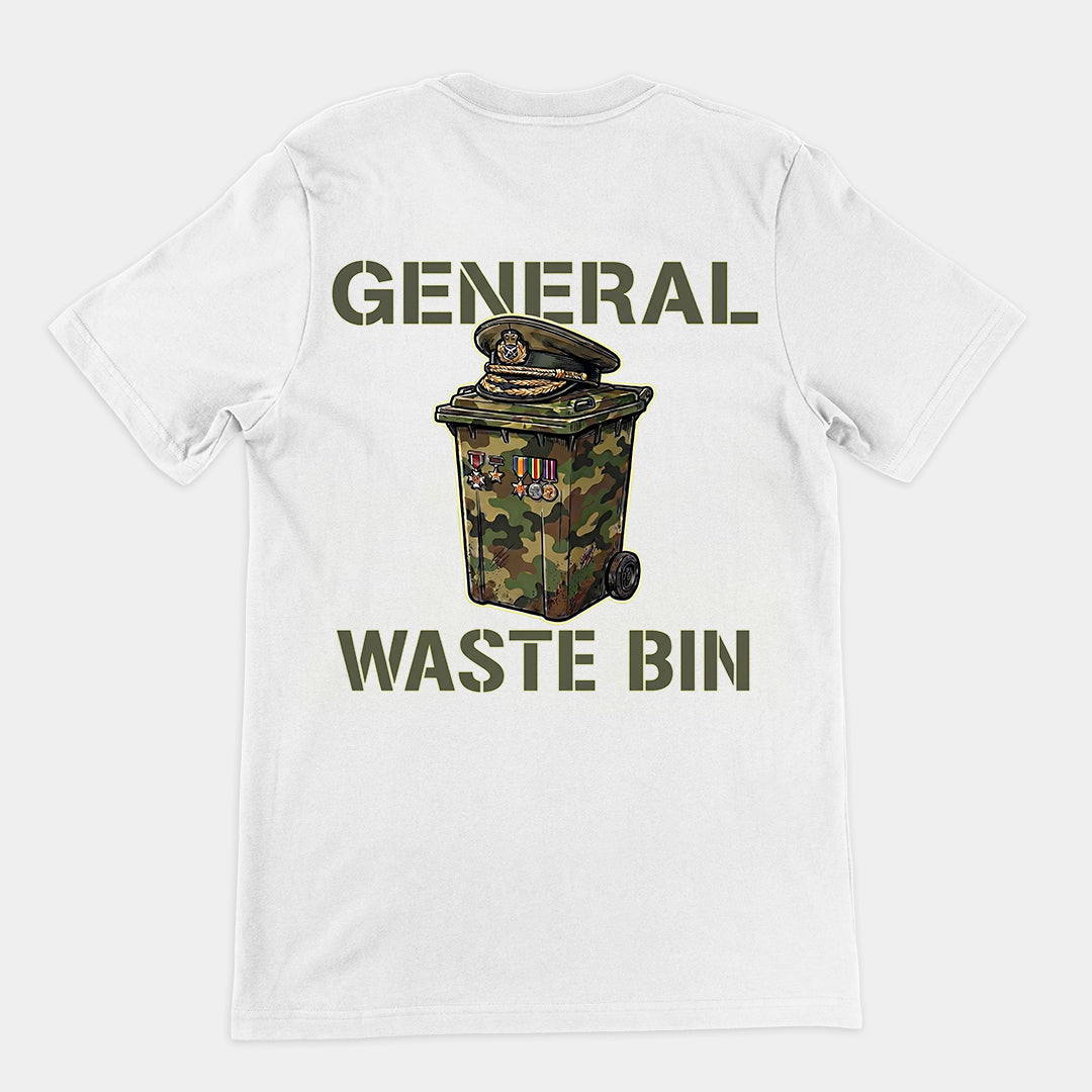 General Waste Bin T-Shirt (backprint)