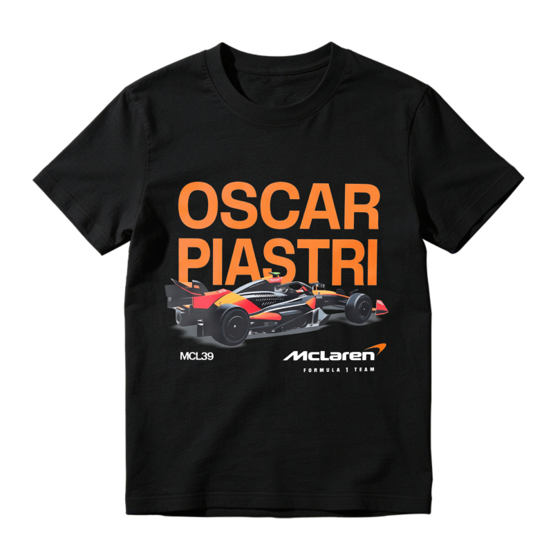 Oscar Piastri McLaren Formula One Racing Car Mcl38 Unisex Classic T-shirt