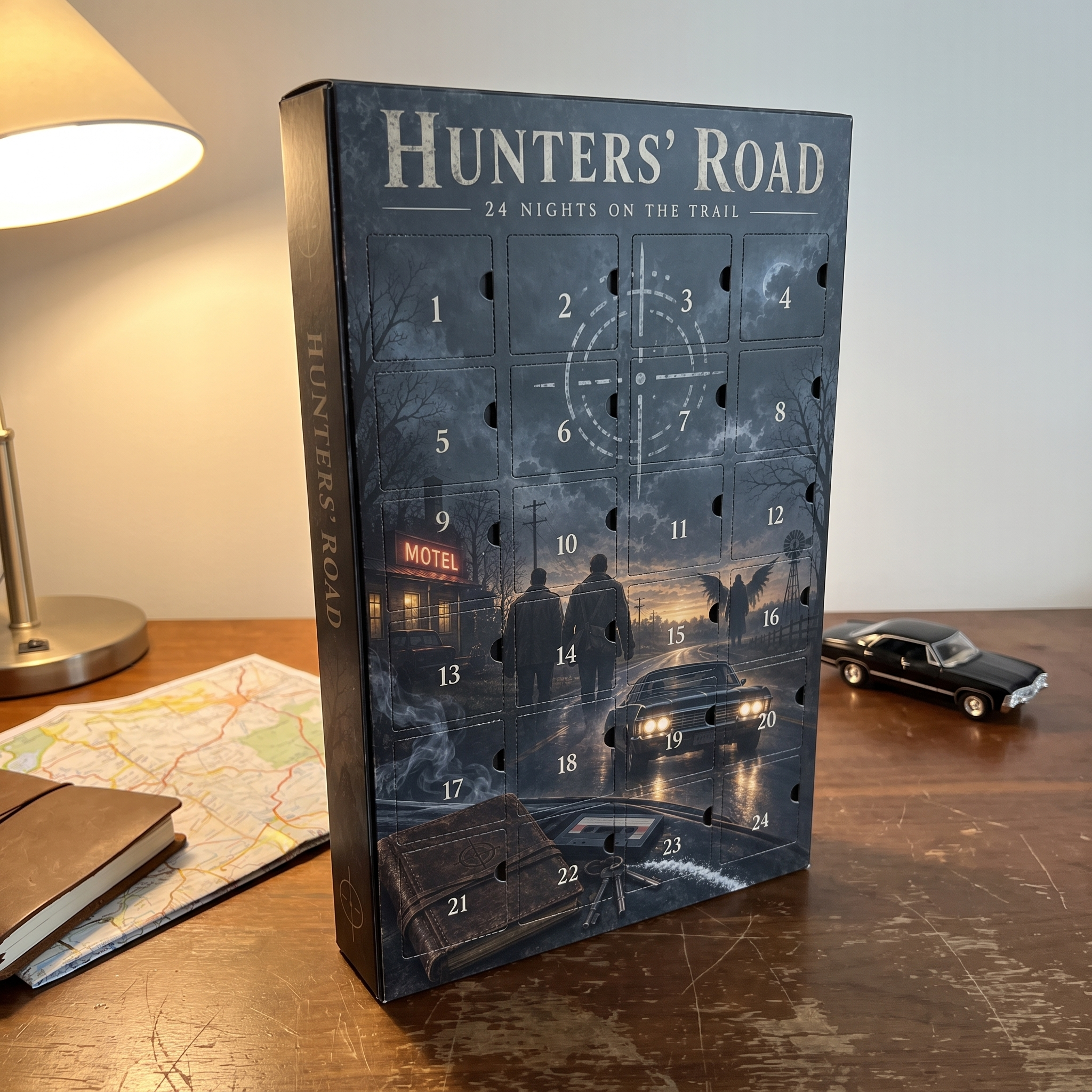 Hunter's Advent Calendar, Hunting Theme 24 Day Christmas Countdown Surprise Box