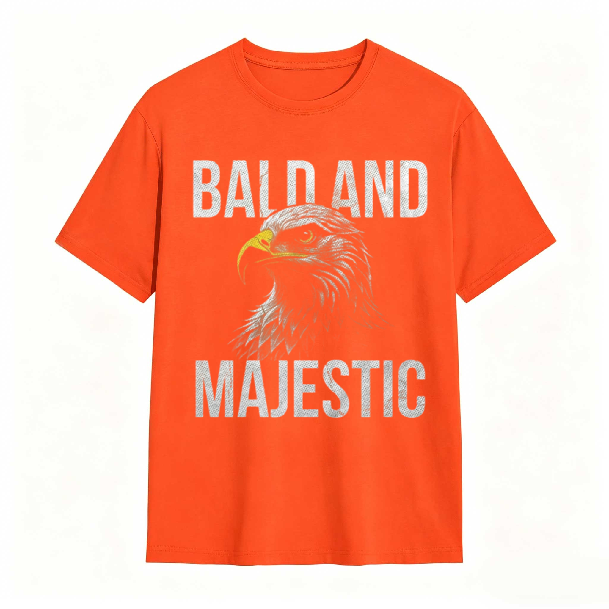 Bald and Majestic Sarcastic Eagle Funny Graphic T-shirt for Men