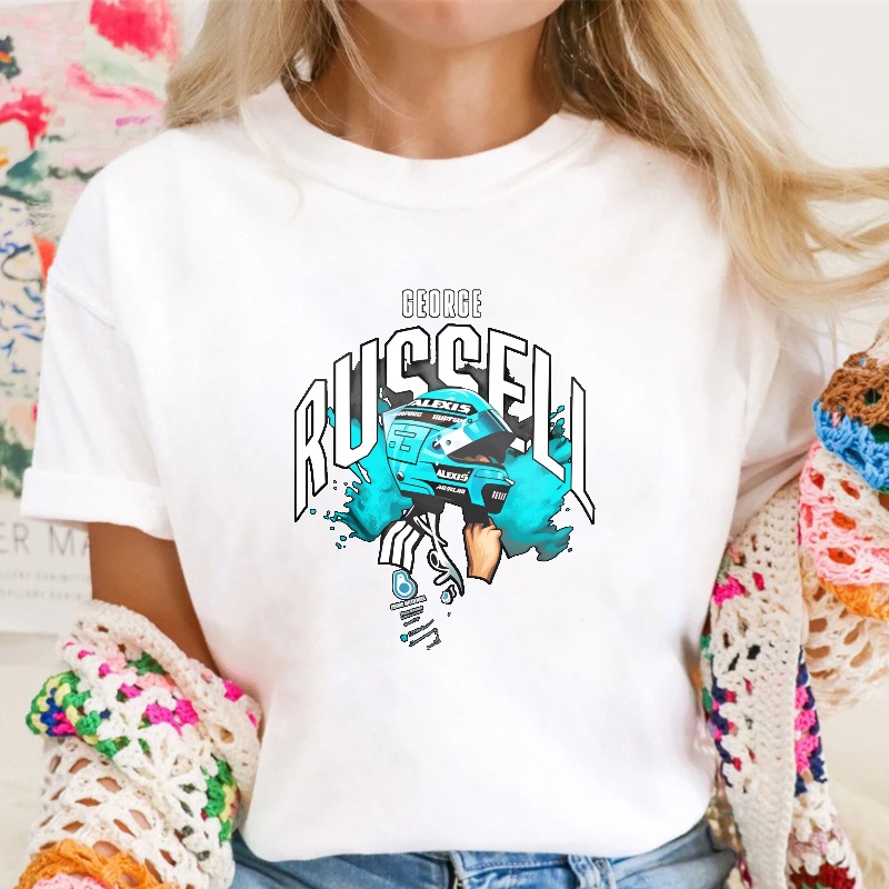 George Russell Formula One Racing Car Graphic Unisex Classic T-shirt