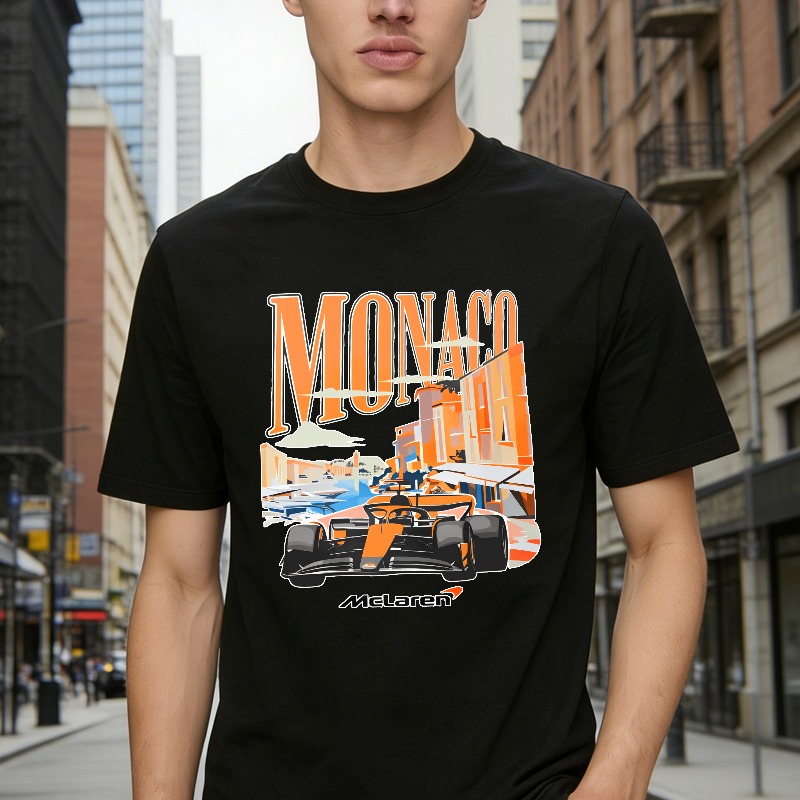 Monaco Formula One Race Car McLaren Design Unisex Classic T-shirt