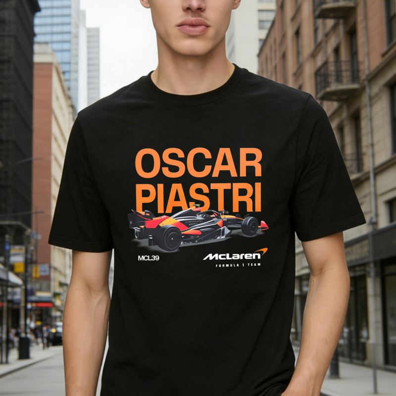 Oscar Piastri McLaren Formula One Racing Car Mcl38 Unisex Classic T-shirt