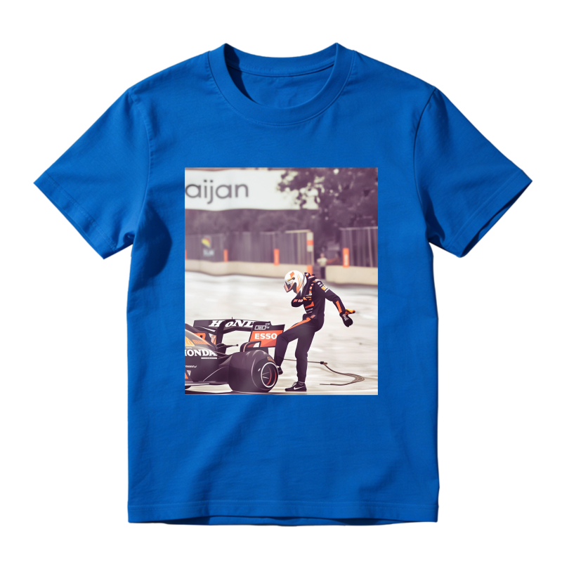 F1 Racing Driver With Formula One Car Unisex Classic T-shirt