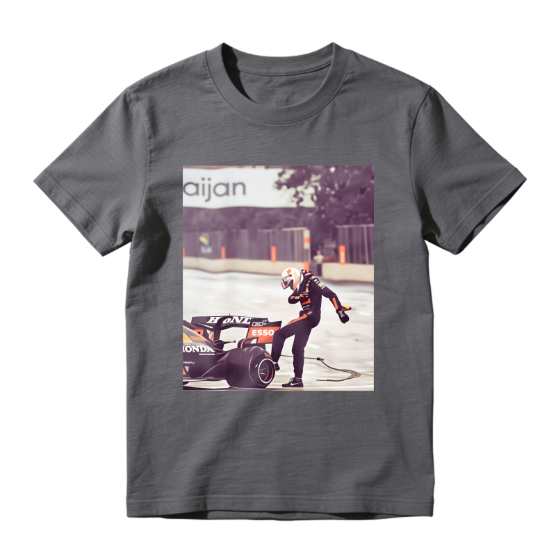 F1 Racing Driver With Formula One Car Unisex Classic T-shirt