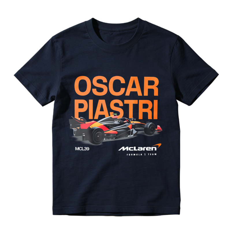 Oscar Piastri McLaren Formula One Racing Car Mcl38 Unisex Classic T-shirt