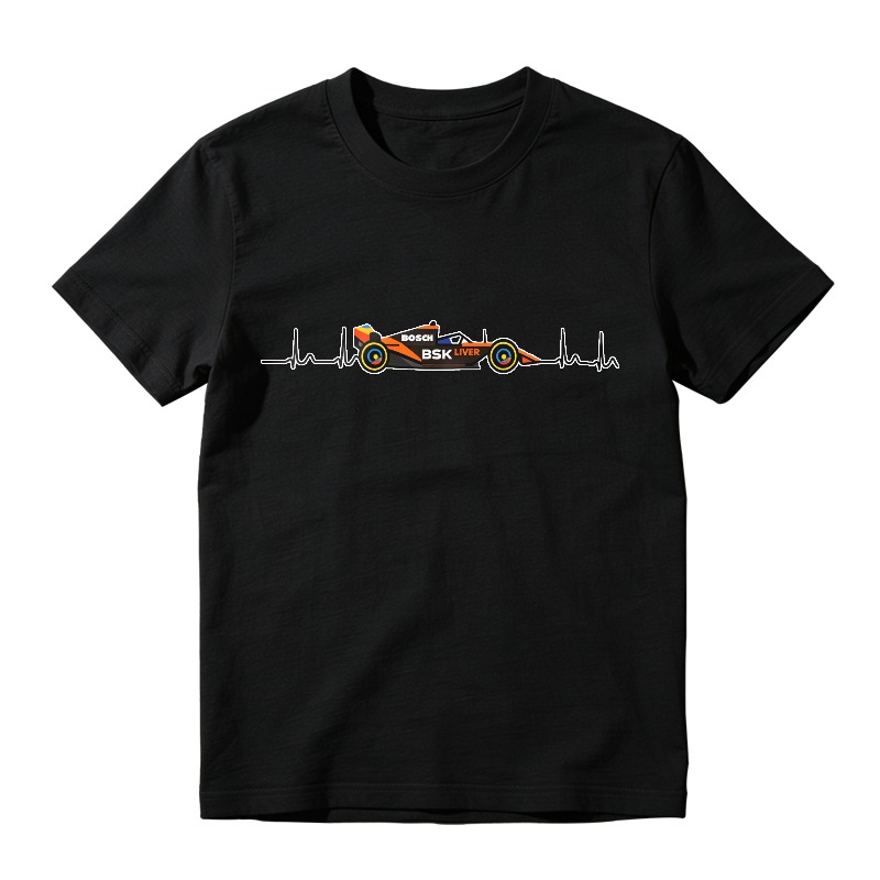 Formula One Racing Car Heartbeat Design Unisex Classic T-shirt