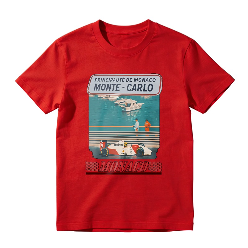 Monte Carlo Monaco Racing Boat Scene Unisex Classic T-shirt