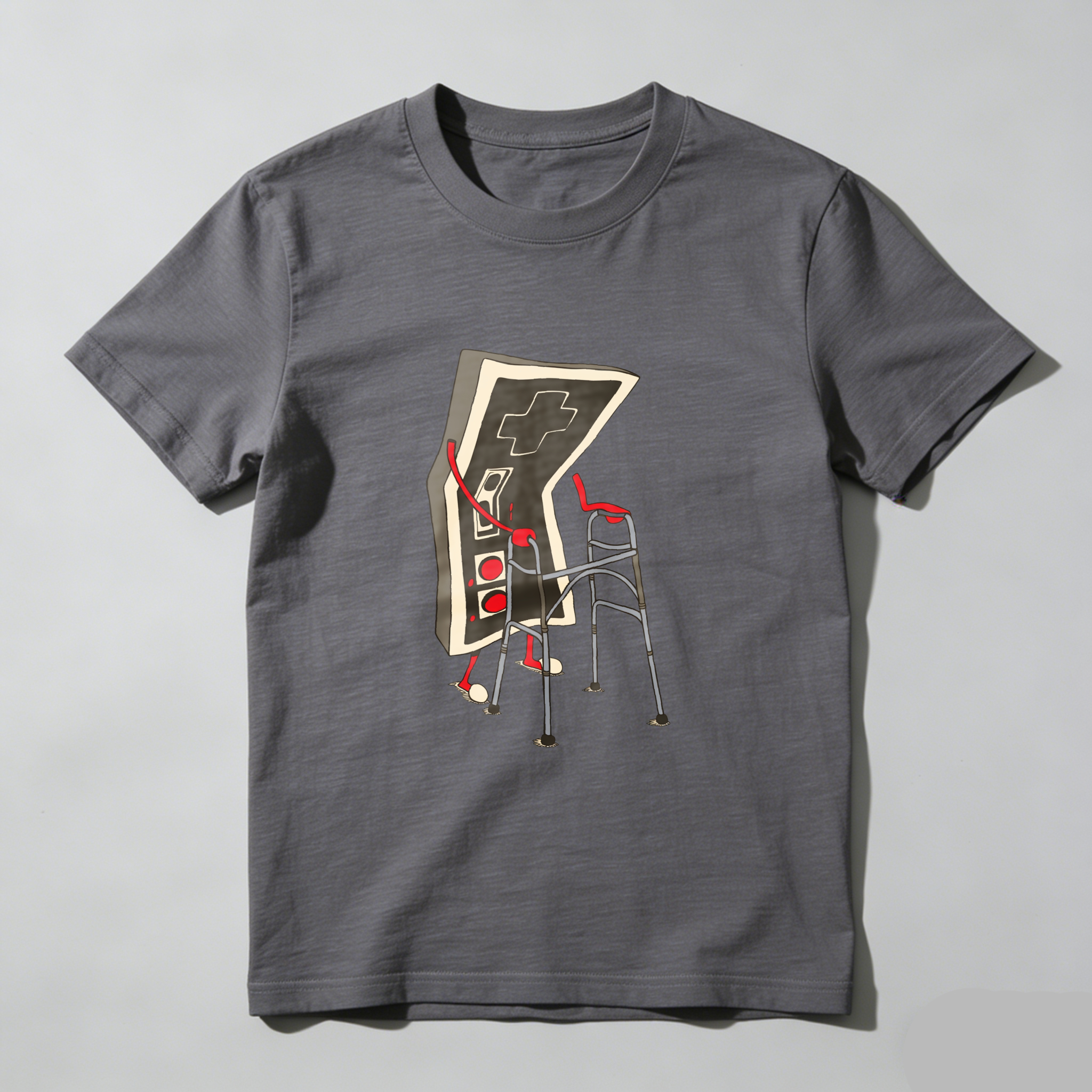 Game Controller With Crutches tshirt 100% cotton