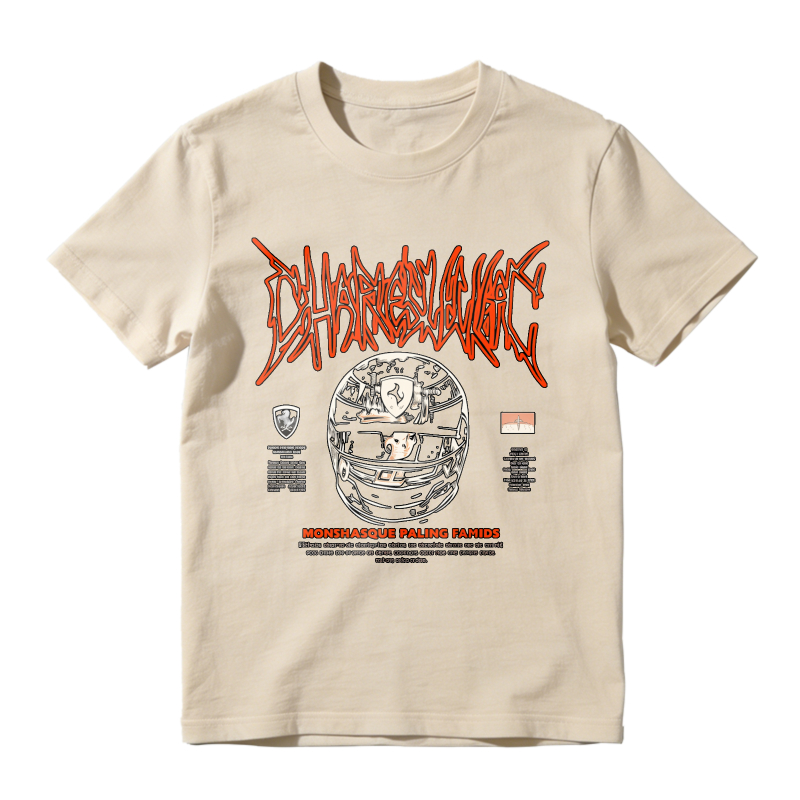 Dharmaslagg Masked Football Helmet Design Unisex Classic T-shirt