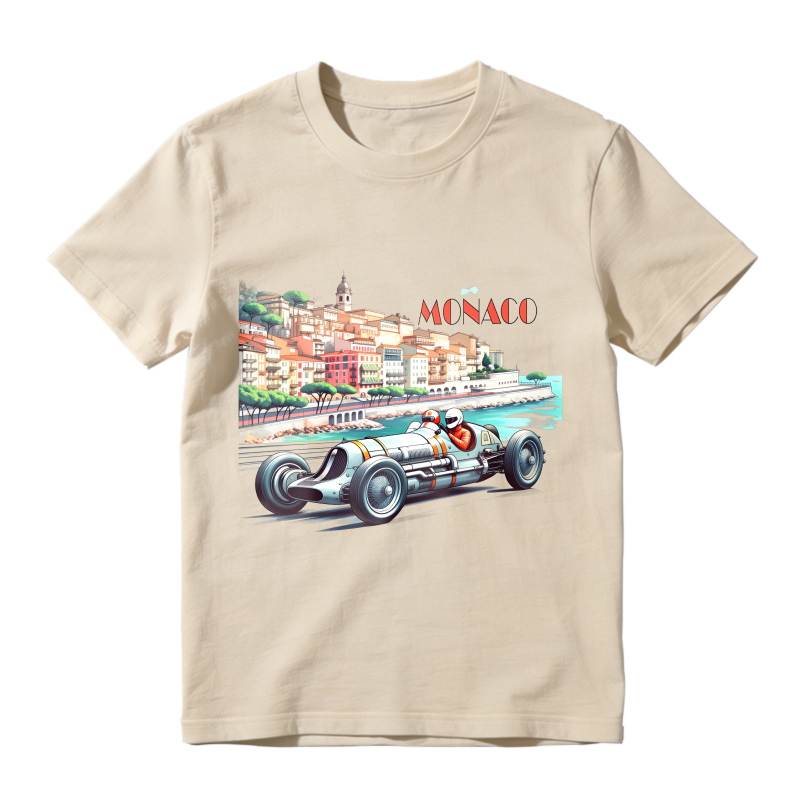 Monaco Racing Car Cityscape Unisex Classic T-shirt