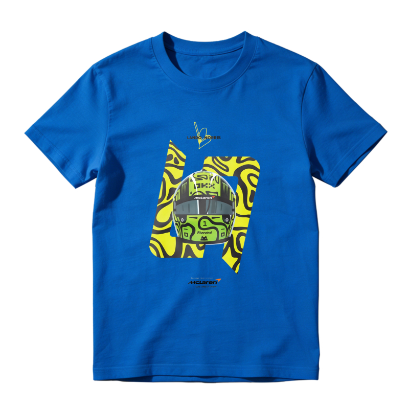 Lando Norris McLaren Formula 1 Racing Helmet Design Unisex Classic T-shirt