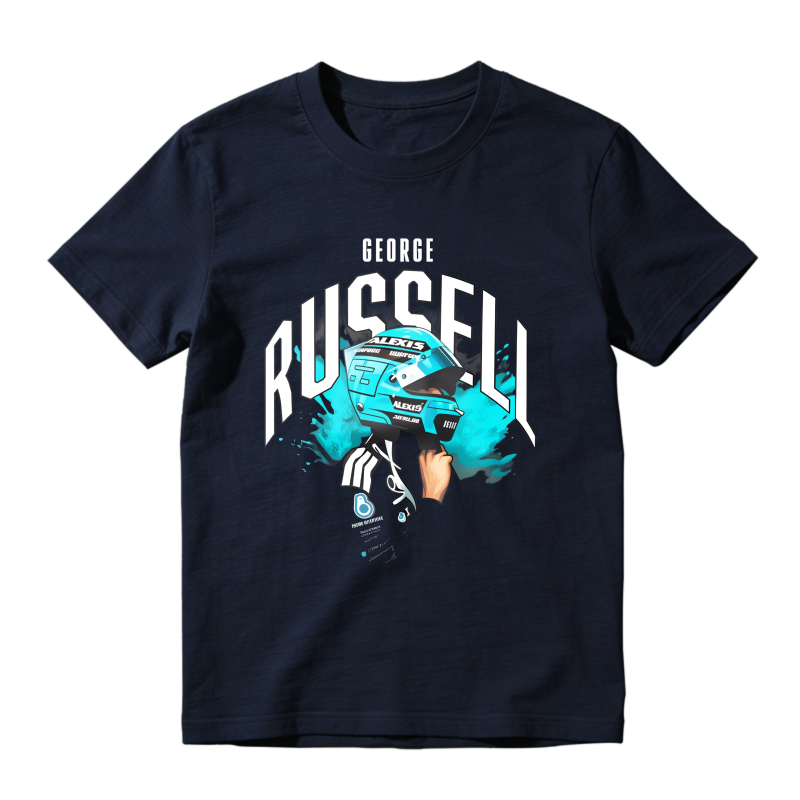 George Russell Formula One Racing Car Graphic Unisex Classic T-shirt
