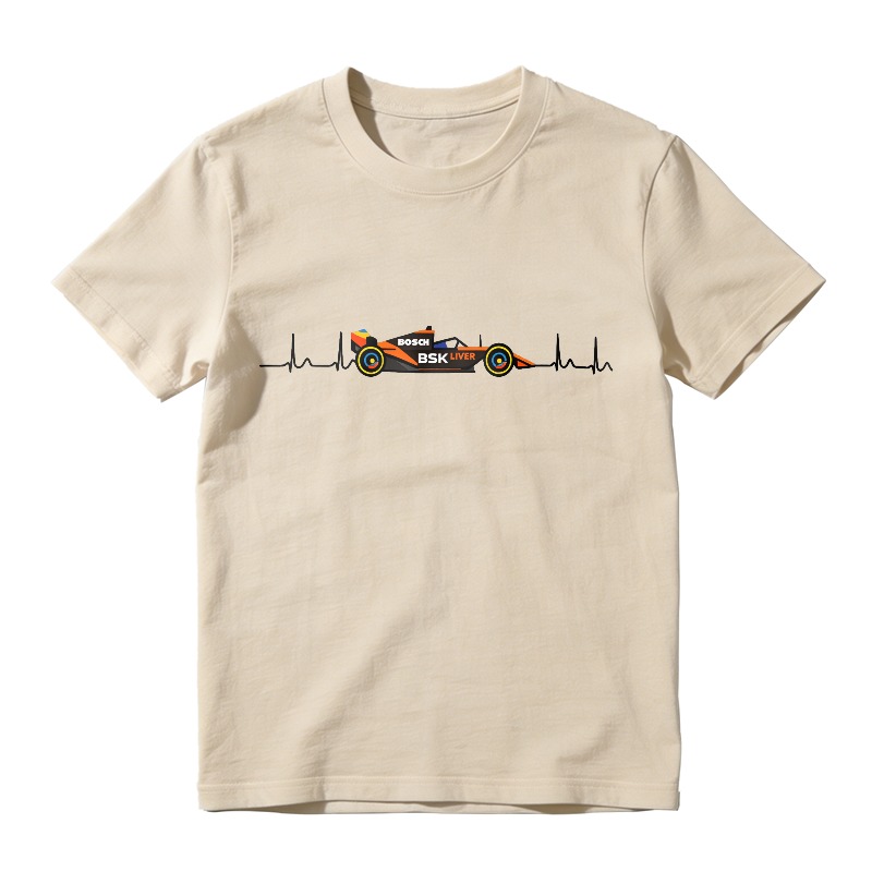 Formula One Racing Car Heartbeat Design Unisex Classic T-shirt