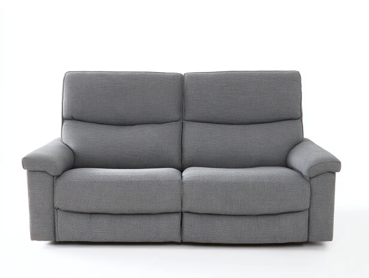 Divano reclinabile - Tessuto-metallo - 172x97x102 cm - Grigio - Stile moderno comfort relax-Favalyabode
