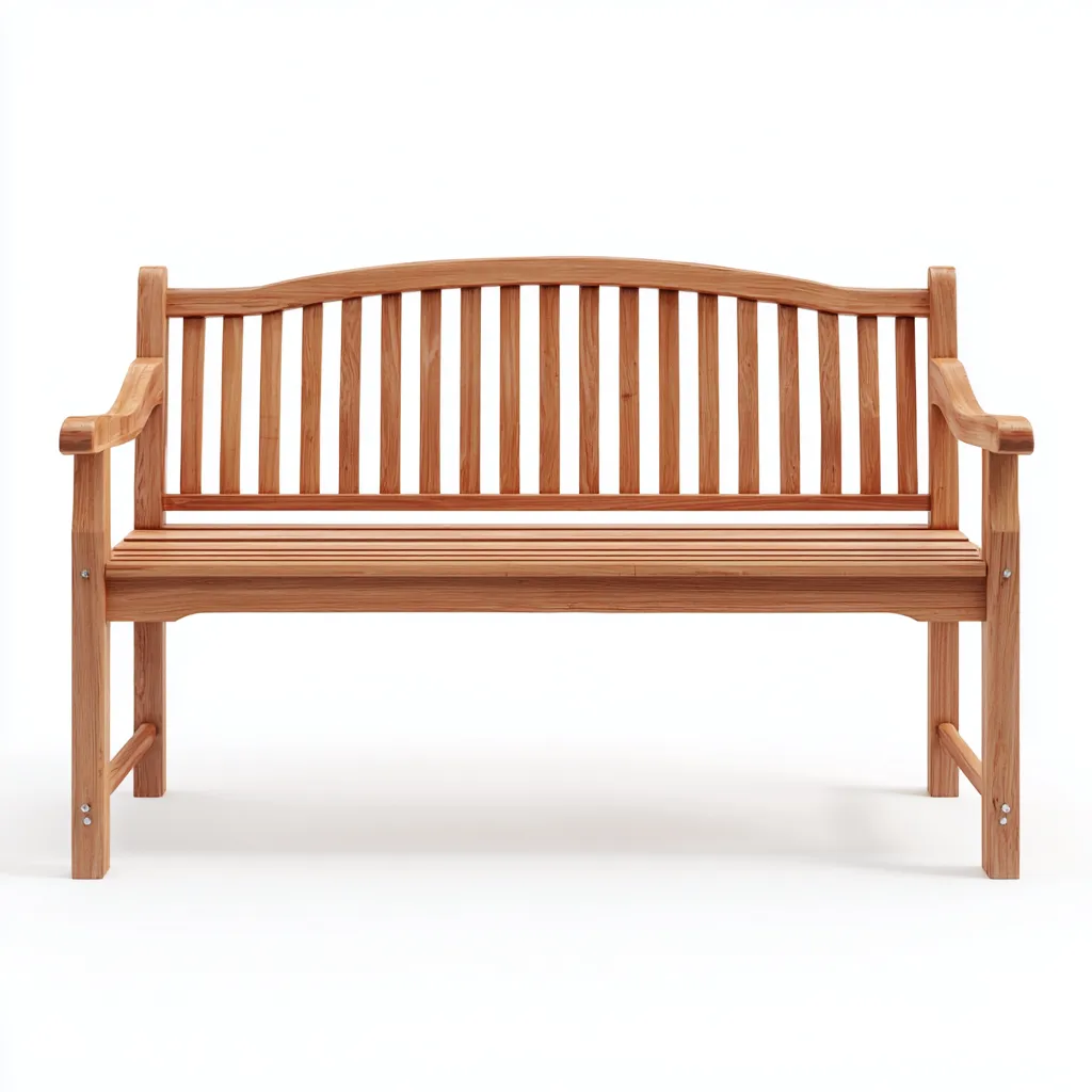 Banc de jardin bois massif 140x60x90 cm - bois naturel - assise extérieure classique-Simorahaus