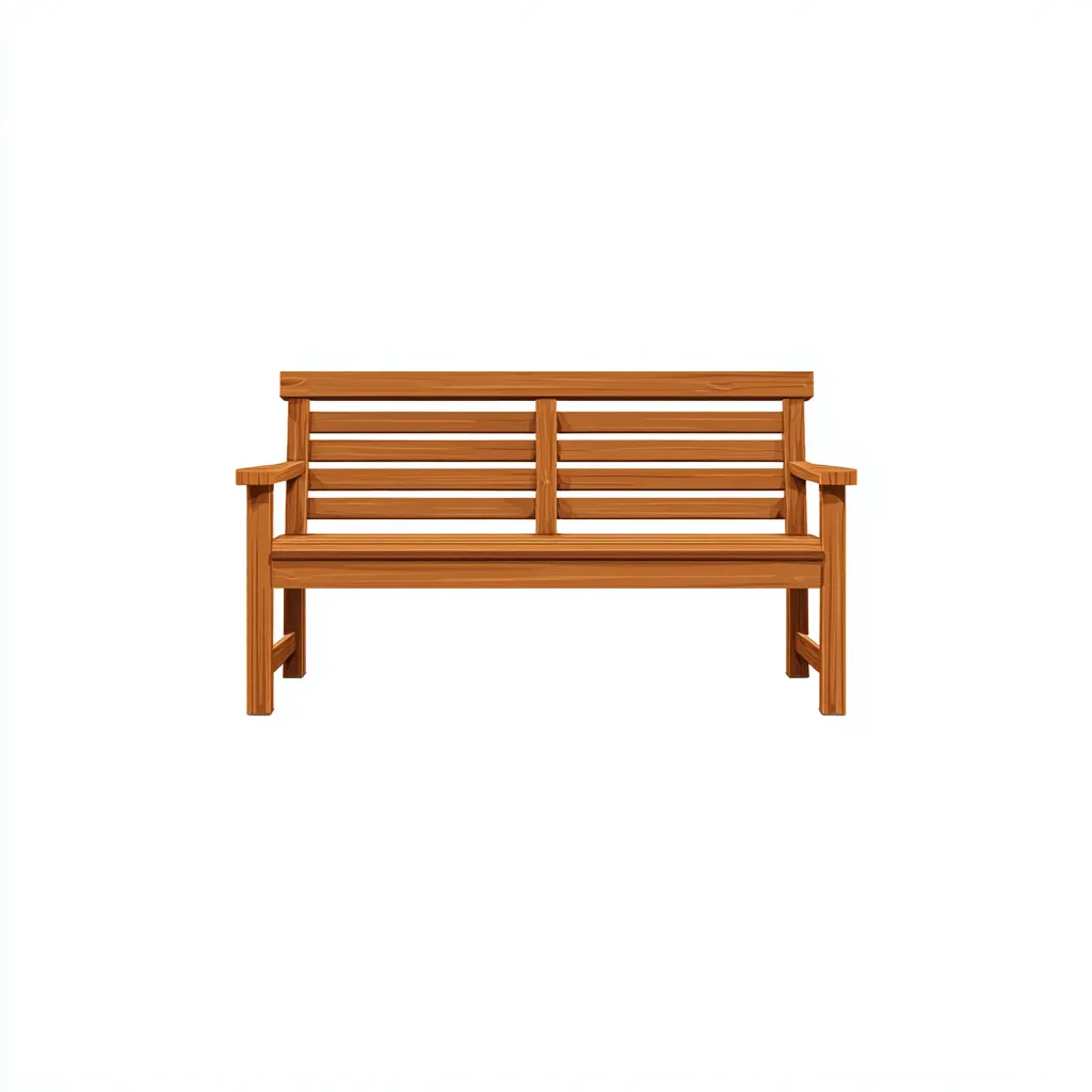 Banc de jardin en bois 120x55x80 cm - Marron - Style naturel-Simorahaus