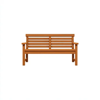 Banc de jardin en bois 120x55x80 cm - Marron - Style naturel-Simorahaus