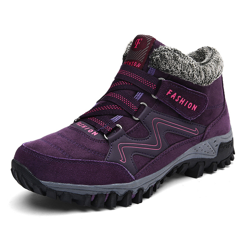 Womens Snow Ankle Boots Plush Lined Slip Resistant Winter Warm Shoes
