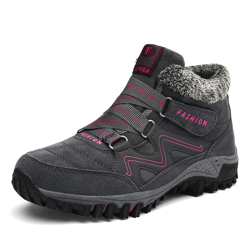 Womens Snow Ankle Boots Plush Lined Slip Resistant Winter Warm Shoes