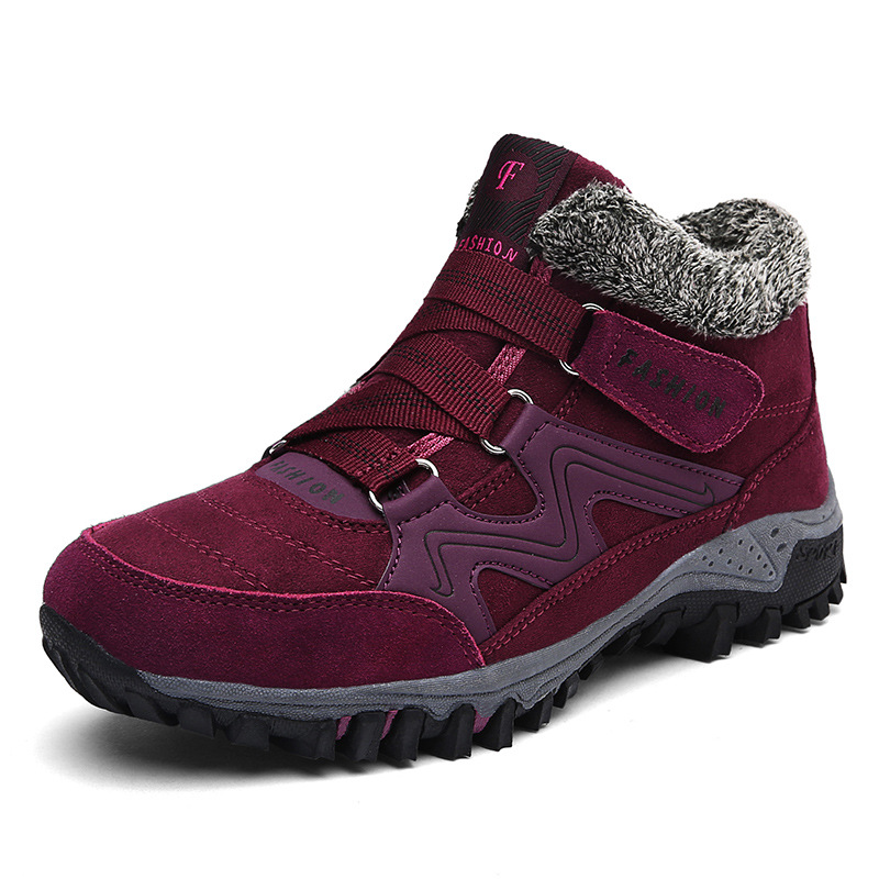 Womens Snow Ankle Boots Plush Lined Slip Resistant Winter Warm Shoes